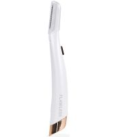 Женский триммер для лица Flawless Dermaplane Glo светодиодная женская бритва с LED подсветкой для удаления волос с бровей 6 лезвий на батарейках
