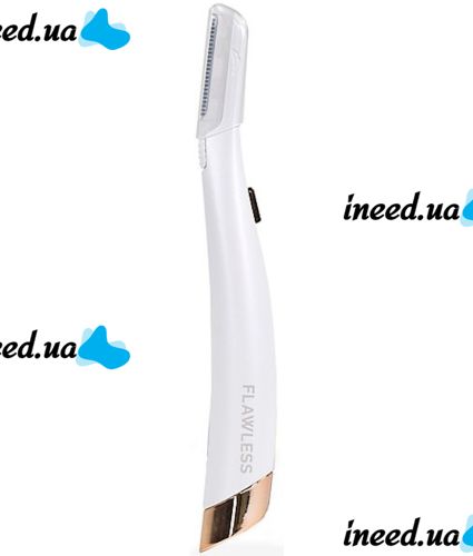 Женский триммер для лица Flawless Dermaplane Glo светодиодная женская бритва с LED подсветкой для удаления волос с бровей 6 лезвий на батарейках