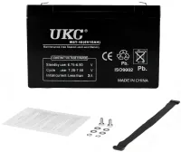 Аккумуляторная батарея UKC 6V 10Ah WST-10 универсальный свинцово-кислотный аккумулятор 6В 10Ач для торгового оборудования и игрушек