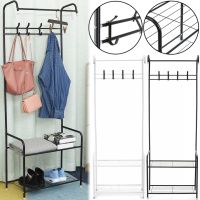 Outdoor clothes rack Corridor Rack 170X35 cm mobile vertical storage rack with shoe shelves, rack hanger in the hallway