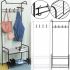 Напольная вешалка для одежды Corridor Rack 170Х35 см передвижная вертикальная стойка для хранения вещей с полками для обуви, стойка-вешалка в коридор