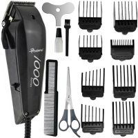 Rechargeable Hair Clipper Gemei GM-1016 8 in 1 Male Wired Beard Trimmer with Attachments, Scissors and Comb Geemy GM1016