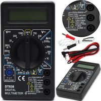 Цифровой мультиметр вольтметр амперметр Digital DT-838 автоматический ручной тестер силы тока, напряжения и сопротивления с дисплеем DT838