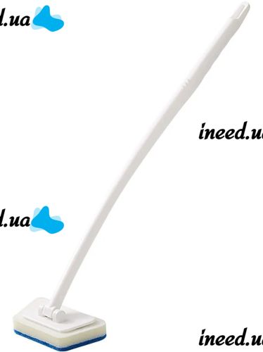Щетка для чистки ванны и плитки Glass Eraser LY-516 2 в 1 трапециевидная губка для мытья пола, стен и окон с длинной ручкой и сменными насадками