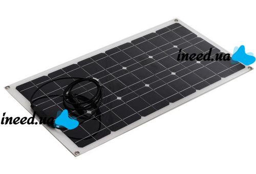 Монокристаллическая гибкая солнечная панель Dusson Flexible Panel 100W 18V складная водонепроницаемая батарея 100Вт раскладной модуль для зарядки