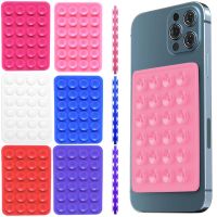 Держатель липпер для телефона на присосках Sticker Side Silicone 8х5.5 см двусторонний силиконовый чехол, 24 присоски для смартфона Octobuddy