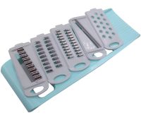 Manual Vegetable Cutter DT-17 5 in 1 kitchen slicer, vegetable slicer for peeling and cutting fruits and vegetables, flat slicer with interchangeable attachments