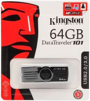 USB Flash 64GB флешка Kingston DataTraveler DT101 G2 флеш-накопитель, карта памяти, USB-накопитель для хранения документов, фото и видео 64Гб