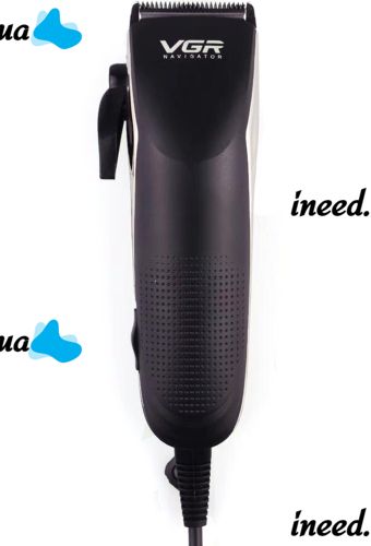A set of two VGR V-023 2-in-1 rechargeable hair and beard clippers, a wired trimmer with a set of removable attachments in the V023 bag