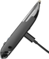 Беспроводная оптическая мышь Pocket Wireless Pen Mouse Fairy сенсорная перезаряжаемая ручка пульт для рисования 1000 DPI с адаптером Micro USB Type-C Серая