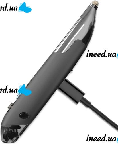 Беспроводная оптическая мышь Pocket Wireless Pen Mouse Fairy сенсорная перезаряжаемая ручка пульт для рисования 1000 DPI с адаптером Micro USB Type-C Серая