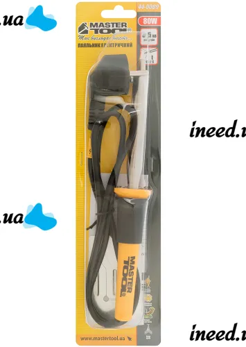 Контактный электрический паяльник Mastertool 44-0009 80W электропаяльник на подставке для соединения и пайки деталей и проводов от сети 220V WL-9