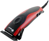 Проводная машинка для стрижки волос Domotec MS-3304 12W профессиональный триммер для окантовки бороды и усов от сети со сменными насадками Красный