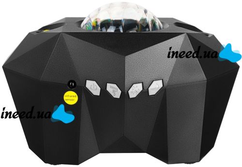 Проектор звездного неба Аврора Dream Aurora Star Lights AC6923 светодиодный RGB LED ночник с Bluetooth колонкой, таймером и пультом ДУ AND AA10-7