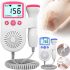 Фетальний ультразвуковий доплер Fetal Doppler JSL-T501 домашній УЗД апарат монітор із підсвічуванням екрана для прослуховування серцевого ритму плода вагітних
