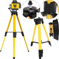 Строительный телескопический штатив тренога для нивелира 44-120 см Profipower TR-10 5/8 держатель подставка DeWalt 1200 мм для лазерного уровня в чехле