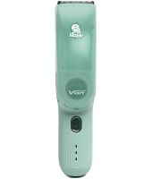 Машинка для стрижки детей VGR Baby V-155 5W беспроводной вакуумный детский триммер для младенцев с вытяжкой волос и насадками на аккумуляторе Зеленый