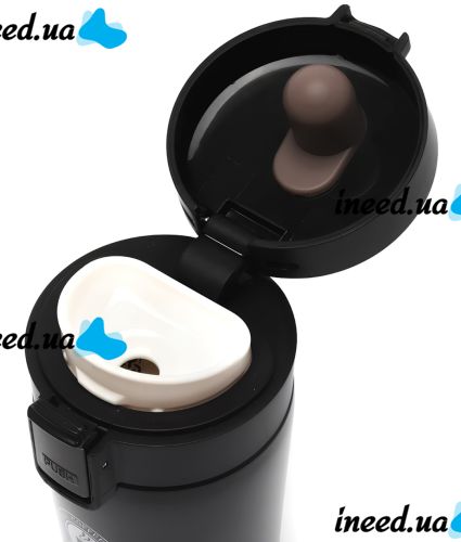 Портативная термочашка Vacuum Cup Elite Cafestyle EL-252 380 мл двухслойная термокружка с крышкой и поилкой, термос из нержавеющей стали с фильтром AND1335
