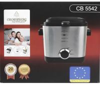 Fryer Crownberg CB-5542 for 1.5 liters 1200 W kitchen device with removable bowl for cooking and frying fries, nuggets