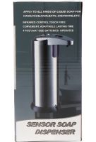 Автоматический сенсорный дозатор Sensor Soap Dispenser B1168 для жидкого мыла, бесконтактная мыльница 250 мл диспенсер для антисептика на батарейках