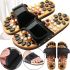 Массажные ортопедические тапочки jade health massage shoes BH-SMS-04 с акупунктурным эффектом для стоп ног, шлепанцы для массажа 36-45 размер Черные