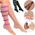 Компресійні гольфи від варикозу Zip Sox, облягаючі лікувальні панчохи, шкарпетки для фіксації щиколоток Зіп Сокс зі змійкою, Бежеві S/M, L/XL
