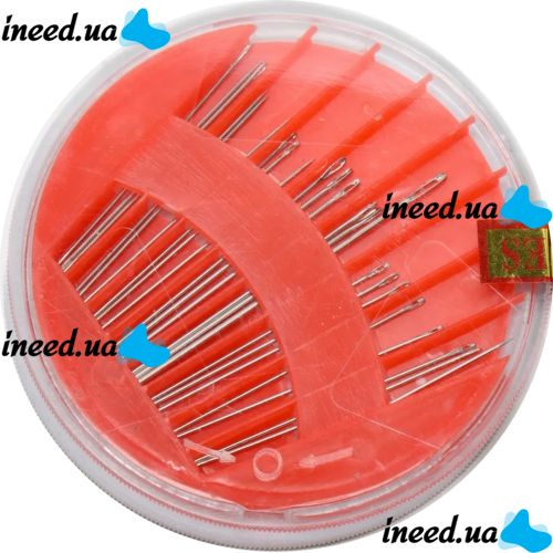 Дорожный швейный набор One Second Needle чудо-иголки для шитья Insta Sewing Kit Tasy To Thread, ножницы, иголки с боковым отверстием Ван Секонд Нидл
