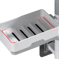 Настенная вращающаяся мыльница Rotary Drawer Type Soap Box полка-мыльница на 3 яруса, полка для мыла, держатель органайзер в ванную комнату Soar