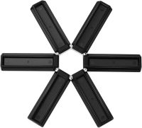 Кухонная подставка под горячее Folding Pot Mat антипригарная термостойкая складная подставка, нескользящий коврик для посуды на кухню 19*19 см