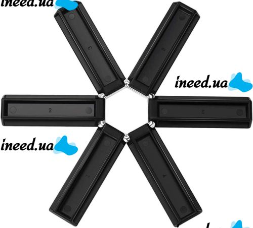 Кухонная подставка под горячее Folding Pot Mat антипригарная термостойкая складная подставка, нескользящий коврик для посуды на кухню 19*19 см