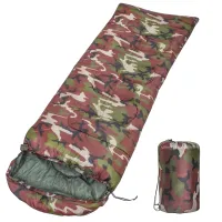Sleeping bag Tramp TR-2175 up to -20 degrees 210X75 cm Water-repellent Insulated Tourist Winter Sleeping Bag with Hood and Cover Camouflage