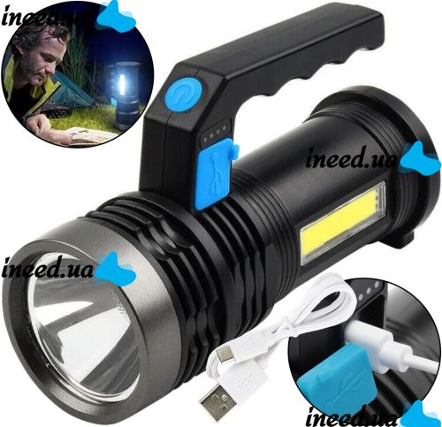 Акумуляторний Ручний ліхтарик X-Balog BL-8205 світлодіодний переносний LED світильник 1200 mAH портативний ліхтар прожектор 4 режими USB BK-899