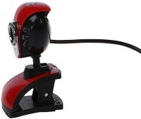 Веб камера с микрофоном Digital HD Camera DG-899 1280х720 универсальная внешняя USB веб-камера на прищепке для ПК компьютера и ноутбука Красная