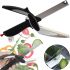 Умные ножницы для нарезки овощей Smart Clever Cutter JN-59 3 в 1 универсальный кухонный нож для быстрой шинковки, нож-ножницы и доска для резки