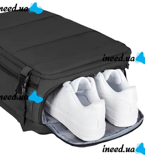 Quentin J3279 Black Airplane Hand Luggage Backpack for Laptop 15.6" Travel Bag with USB Port Wizz Air Ryanair for Airplane
