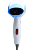 Складной дорожный фен Gemei GM-1756 портативний мини фен для укладки и сушки волос со сборной ручкой, насадкой и терморегулятором 1200W Синий