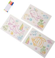 Magic Projection Drawing Board with 3D Effect 3d Magic Drawing Board, Children's Educational Glass Set with LED Backlight from 3 years old