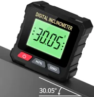 Цифровой угломер инклинометр Digital Inclinometer VC720 с лазером на 2 линии и магнитом, электронный лазерный уровень для измерения угла наклона