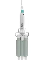 Профессиональная плойка волна VGR V-595 90W 22 мм керамические тройные щипцы на 3 волны, прибор для укладки и накрутки голливудских локон Зеленый