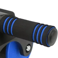 Double roller for the Rebound Abdominal Roller MAG-790 with a return mechanism and a mat, Double wheel simulator for abdominal muscle training