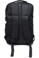 Городской набор сумок 3 в 1 Backpack 9018 рюкзак для ноутбука 15", сумка через плечо и кошелек на молнии с USB портом для наушников 42х33 см Черный