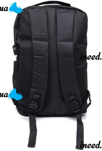 Городской набор сумок 3 в 1 Backpack 9018 рюкзак для ноутбука 15", сумка через плечо и кошелек на молнии с USB портом для наушников 42х33 см Черный