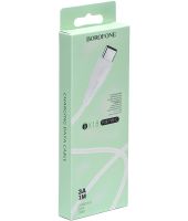 Кабель для зарядного устройства Borofone BX18 USB Type-C 3A 1м для зарядки и передачи данных телефона, зарядка шнур 100 см для смартфона Белый