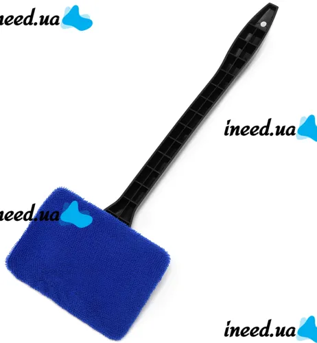 Ручная щетка для мытья стекол Window Cleaner K2 микрофибра с ручкой для мойки и очистки внутреннего лобового стекла и зеркал автомобиля K503