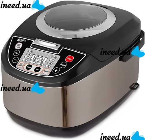 Мультиварка скороварка Bitek BT-76783 21 в 1 на 5 л электрическая фритюрница 900W мультиповар, рисоварка Битек с подогревом и таймером BT76783