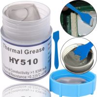 Универсальная силиконовая термопаста Thermal Grease HY-510 30г для видеокарты и процессора термопроводная смазка для улучшения передачи тепла Серая