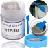 Универсальная силиконовая термопаста Thermal Grease HY-510 30г для видеокарты и процессора термопроводная смазка для улучшения передачи тепла Серая