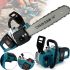 Акумуляторна ланцюгова пила Makita DUC355Z 36V 5Ah 18" дюймів Шина 46 см, Бездротова пила Макіта з 2 акумуляторами для обрізки гілок дерев
