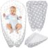 Double-sided Cocoon for Newborns Oh My Kids NJ-0010 0-8 Months Portable Baby Nest Cocoon, Sleep Positioner with Removable Mattress