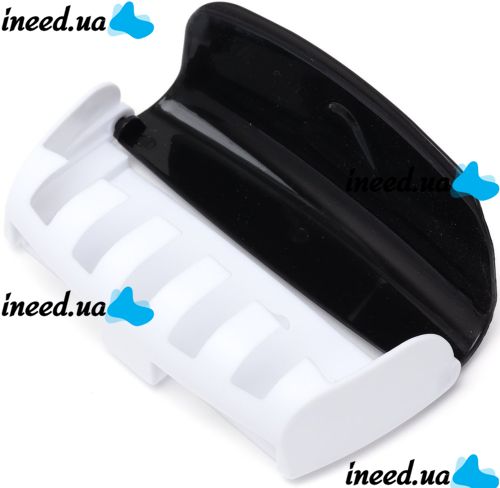 Automatic Toothpaste Dispenser Rong Shuai 300 H0 stand with Holder for 5 toothbrushes, plastic wall dispenser, bathroom kit